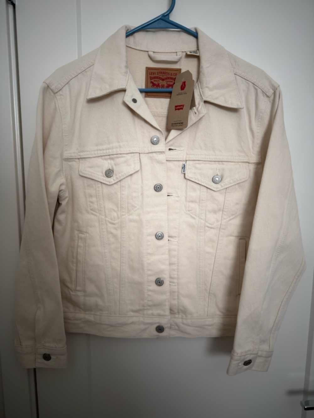 Levi's Ex-boyfriend Off-White Denim Jacket - women’s small OS